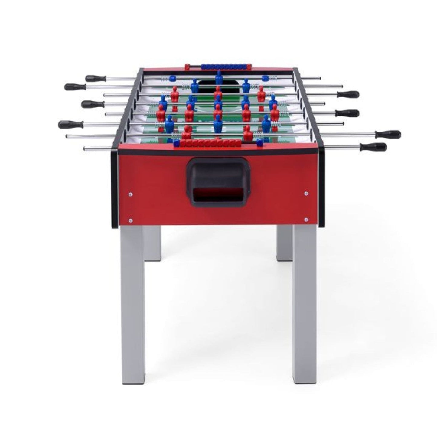Calciobalilla Indoor FAS "Match", Senza Gettoniera, Nero/Rosso, Aste Passanti/Telescopiche