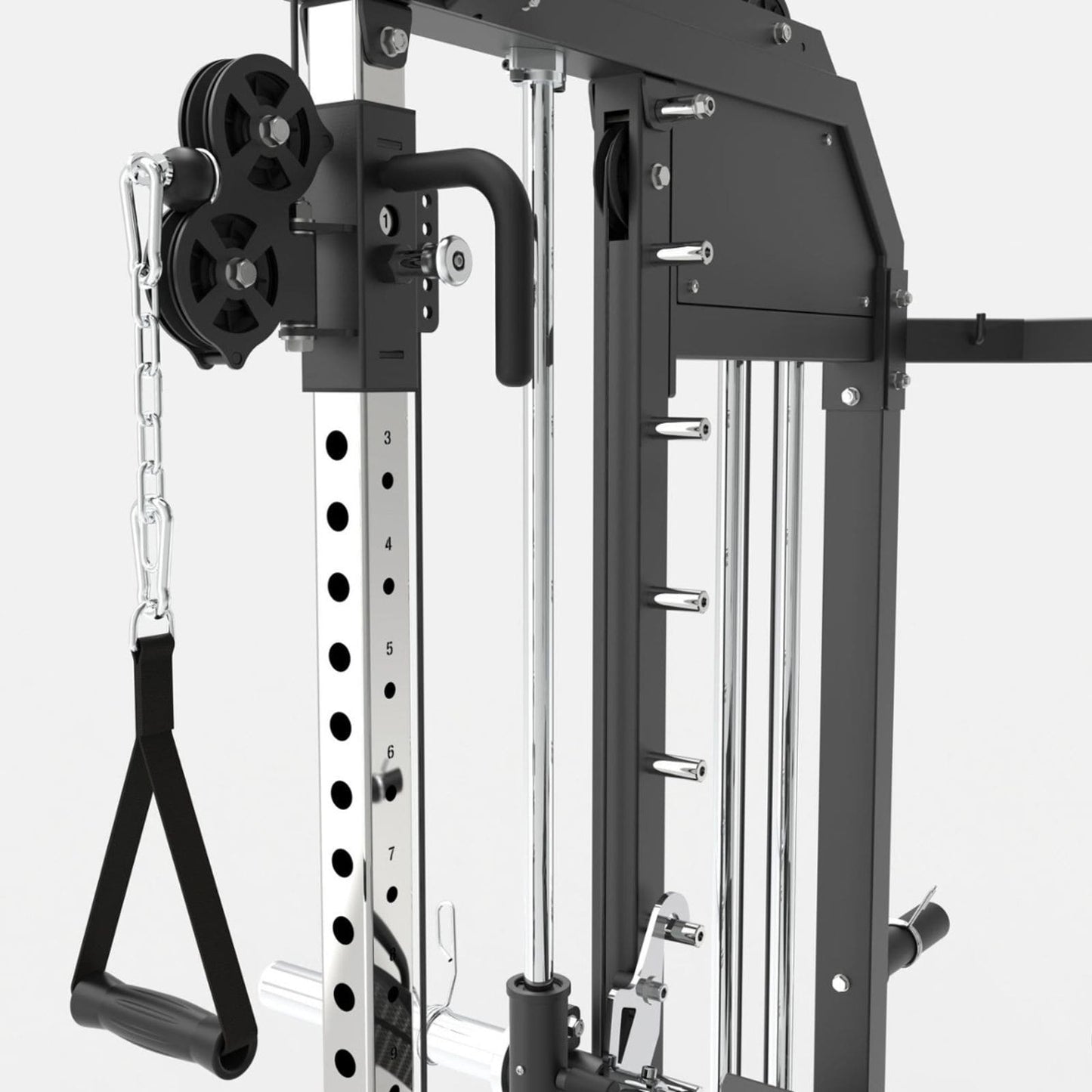Stazione Multifunzionale All In One con Dual Pulley, Smith Machine, Rack