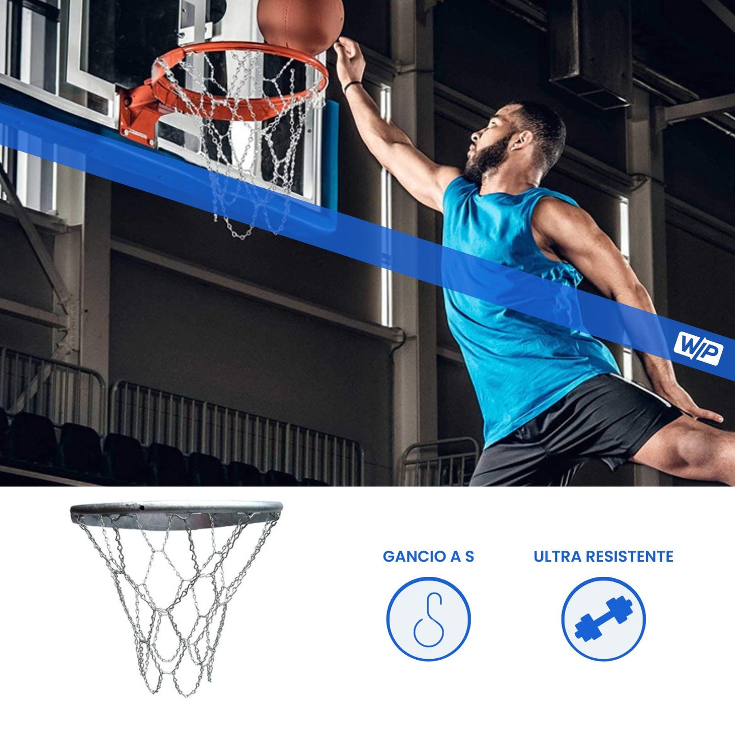 Rete da Basket in Acciaio Zincato per Esterno