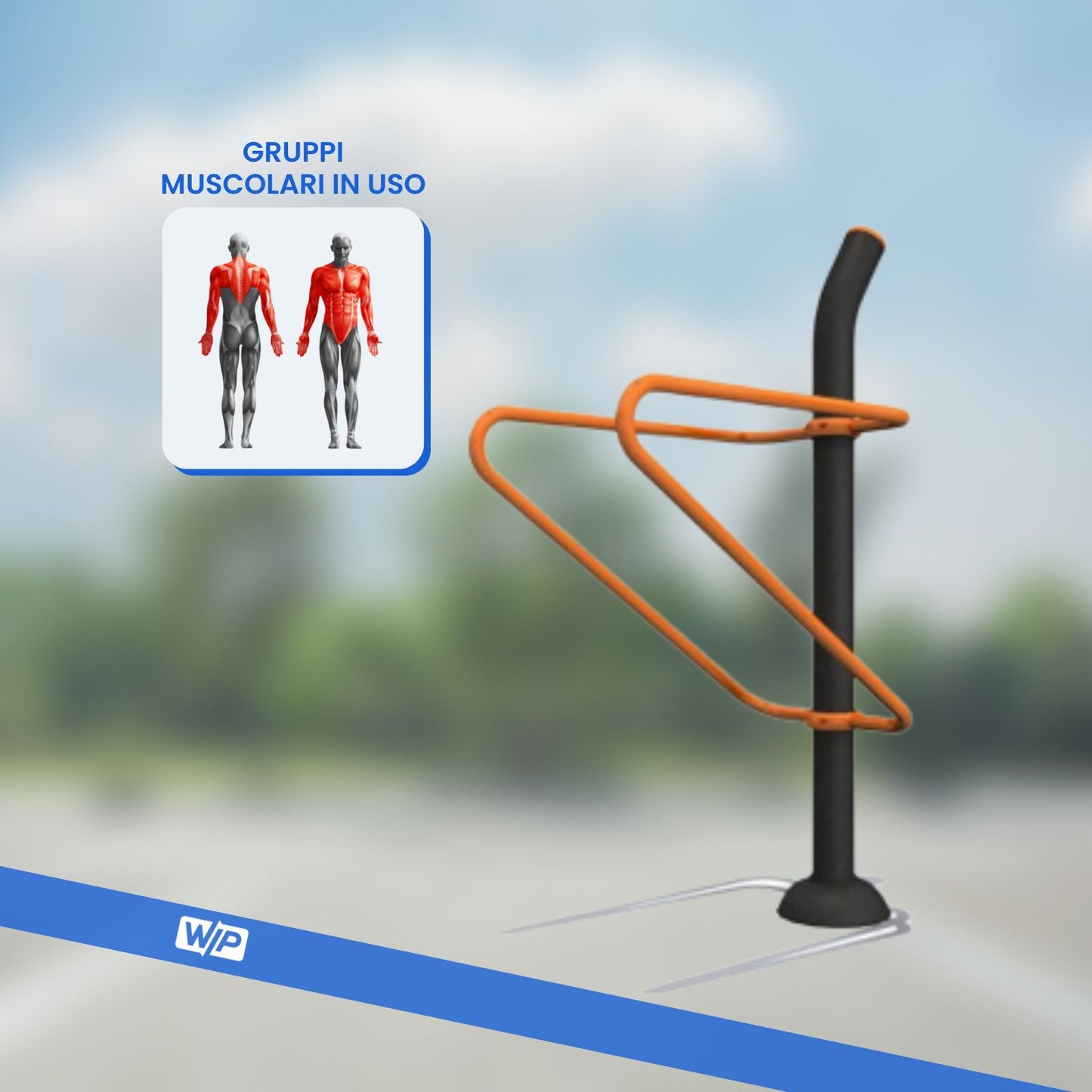 Stazione Push-up and Dip per l'Allenamento Outdoor - Urban Fitness