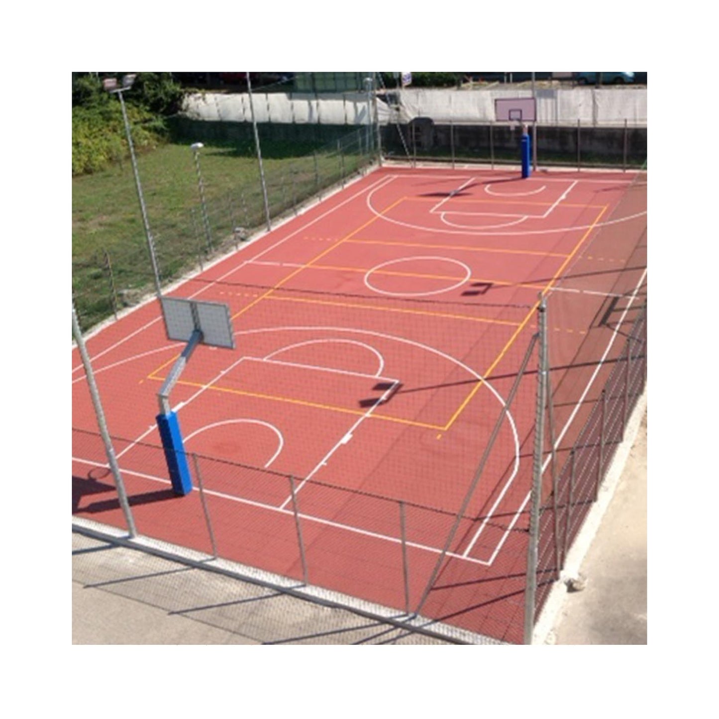 Impianto Basket Monotubolare - Sbalzo 165 cm - Singolo