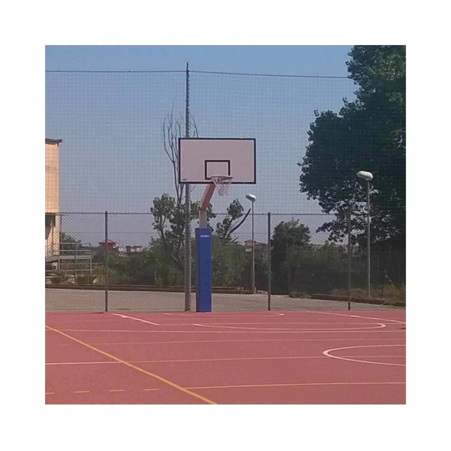 Impianto Basket Monotubolare - Sbalzo 165 cm - Singolo