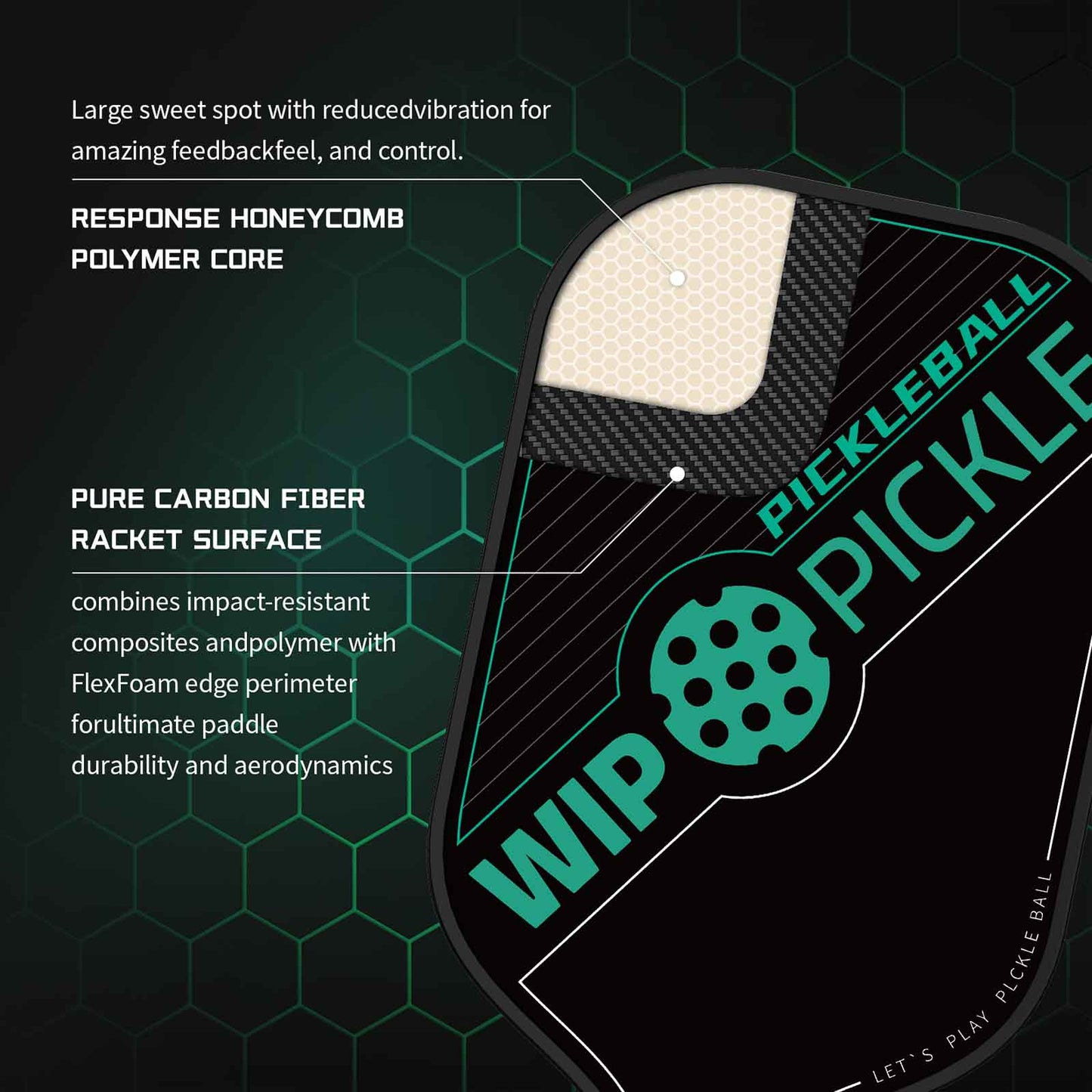 Racchetta, Pickle Ball, Wip Pickle