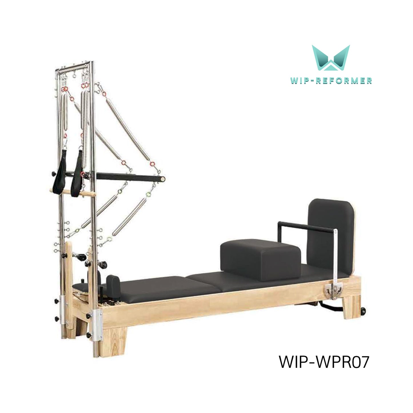 Reformer Pilates in Legno di Quercia con Half Tower