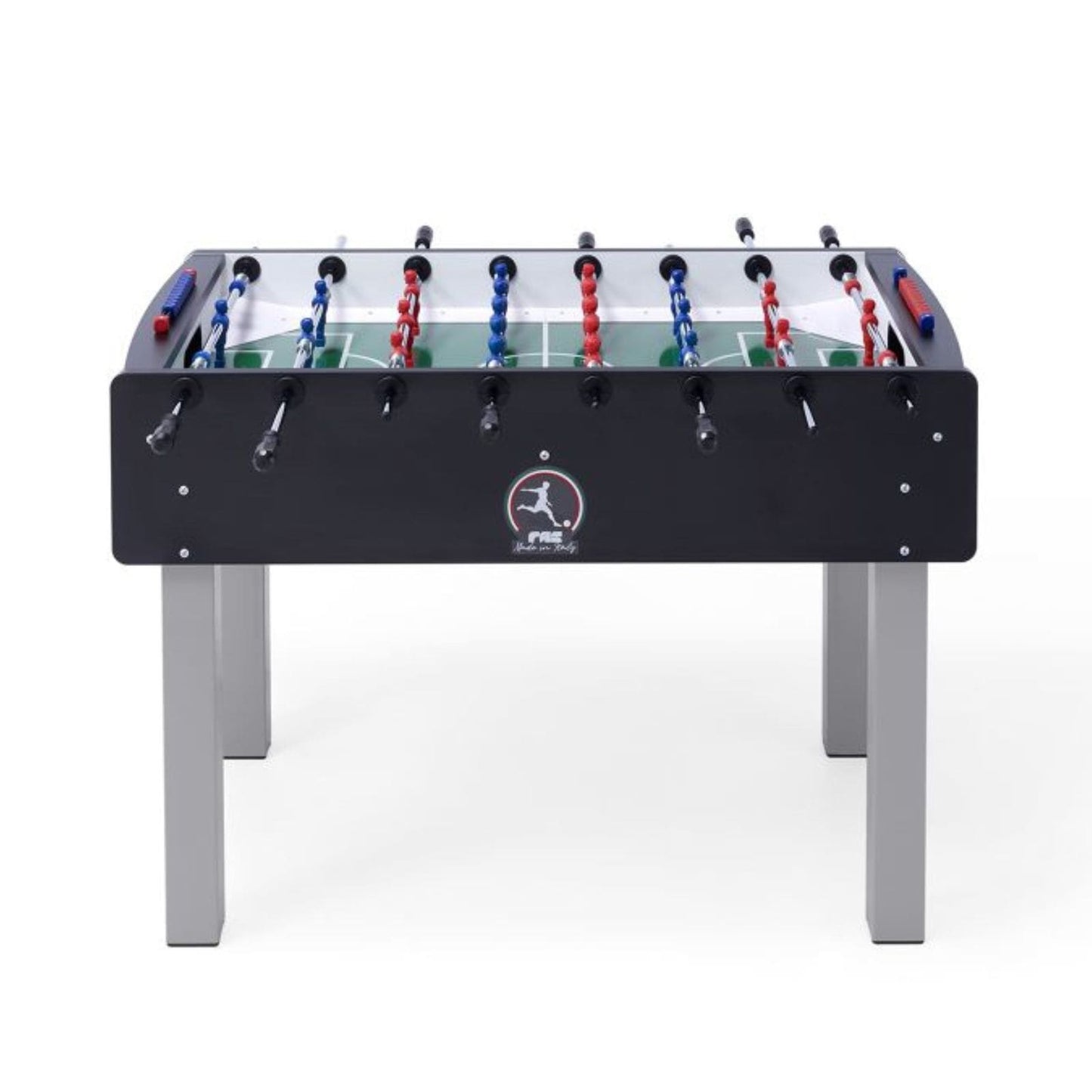 Calciobalilla Indoor FAS "Match", Senza Gettoniera, Nero/Rosso, Aste Passanti/Telescopiche