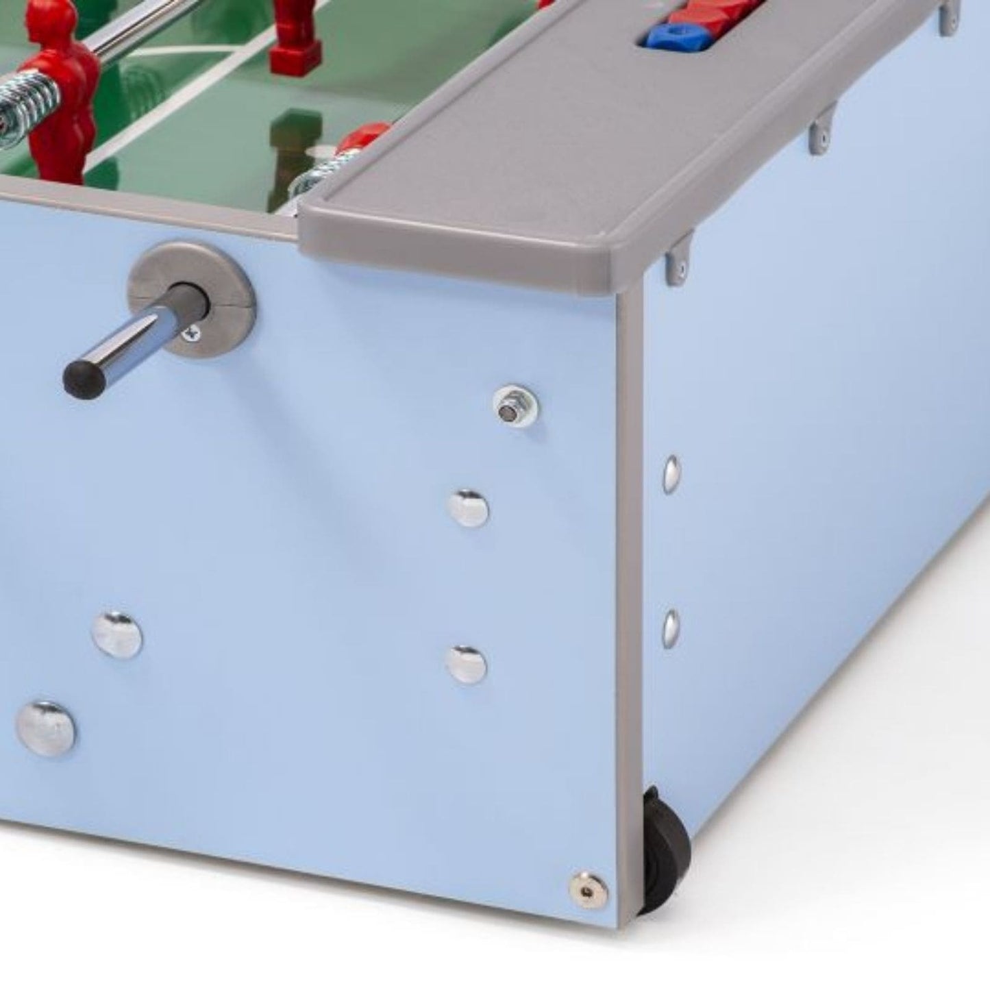 Calciobalilla Indoor FAS "Smart", Pieghevole, Senza Gettoniera, Rosso/Azzurro