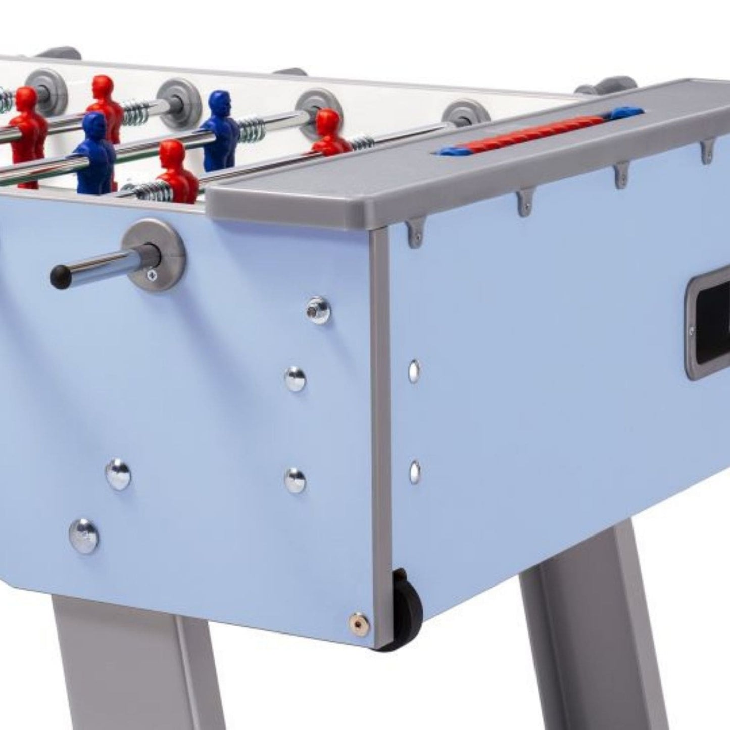 Calciobalilla Indoor FAS "Smart", Pieghevole, Senza Gettoniera, Rosso/Azzurro