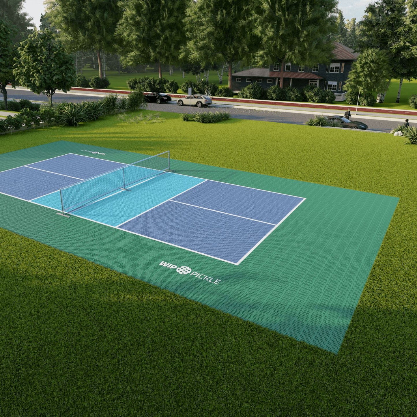 Campo da Pickleball Autoposante, 4 Racchette Wip, 8 Palline Wip