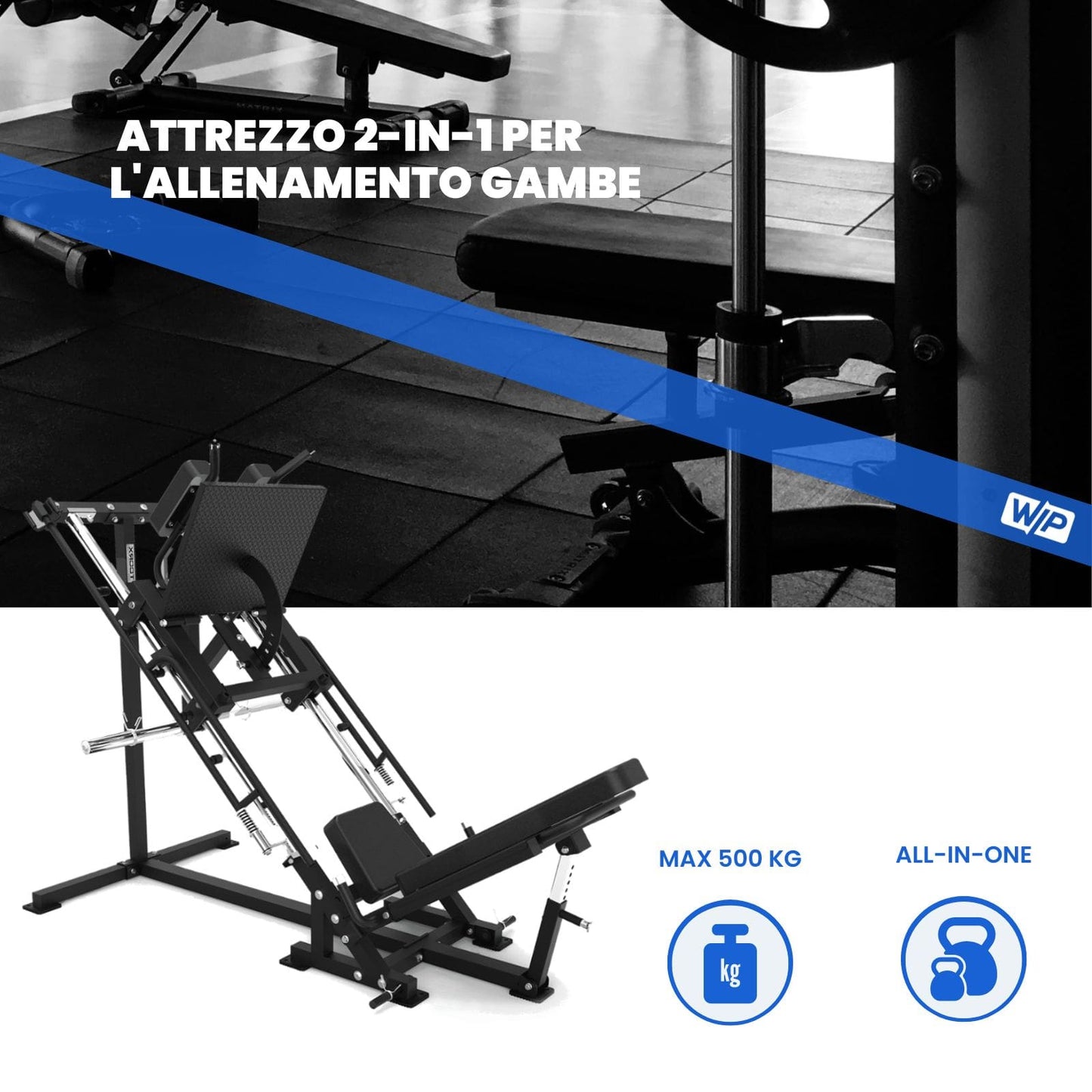 Stazione Multifunzione Leg Press e Hack Squat