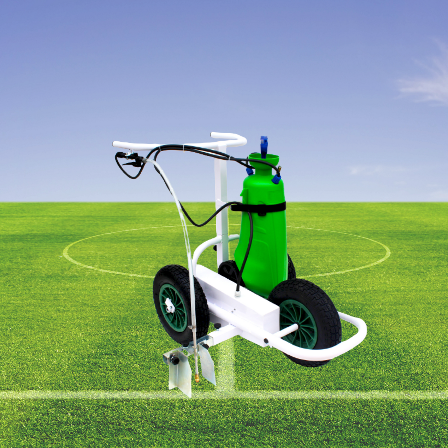 Carrello Segnacampo a Spruzzo a Caricamento Automatico di Pressione