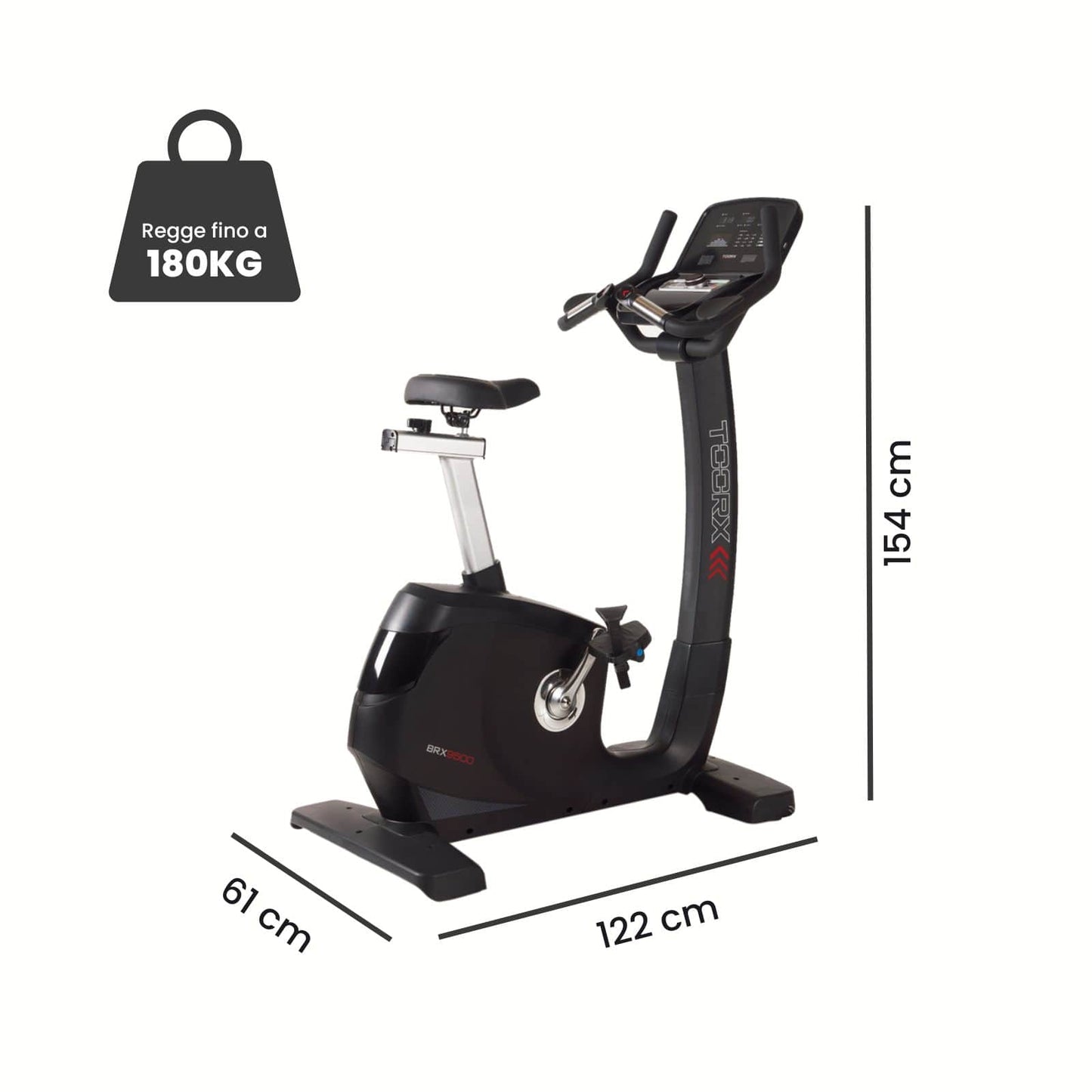Cyclette Toorx BRX 9500 con Sistema di Frenaggio Magnetico ad Induzione ad Accesso Facilitato