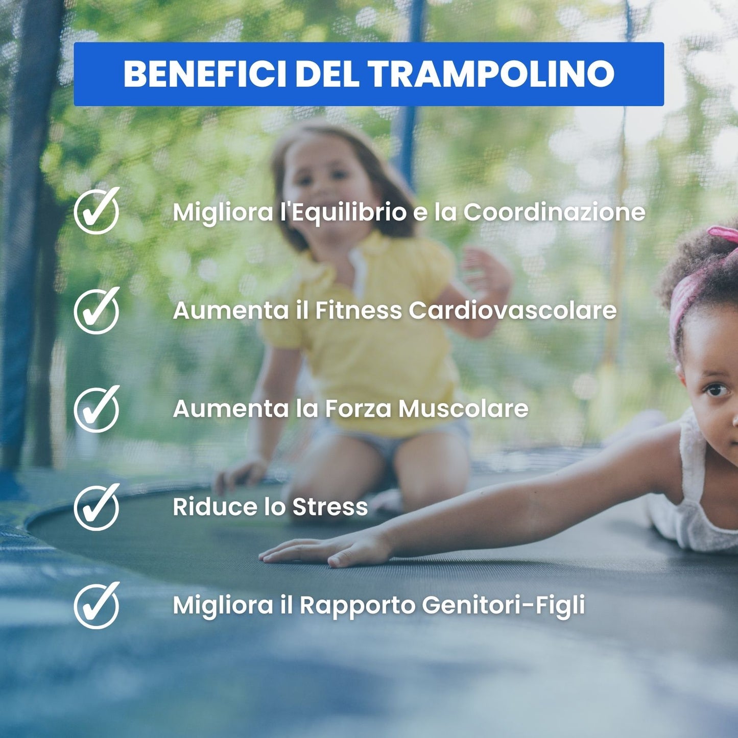 Trampolino per Esterni, Garlando "Combi L", 3.05 mt