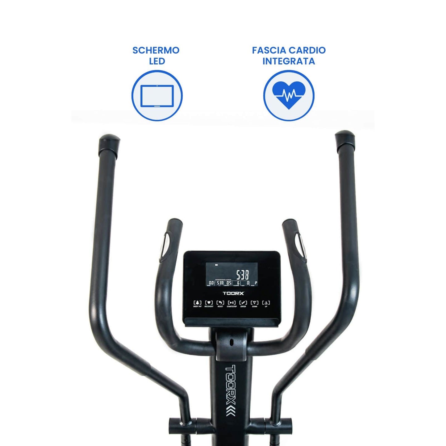 Ellittica Toorx ERX 3500 con Volano Anteriore e Ergometro