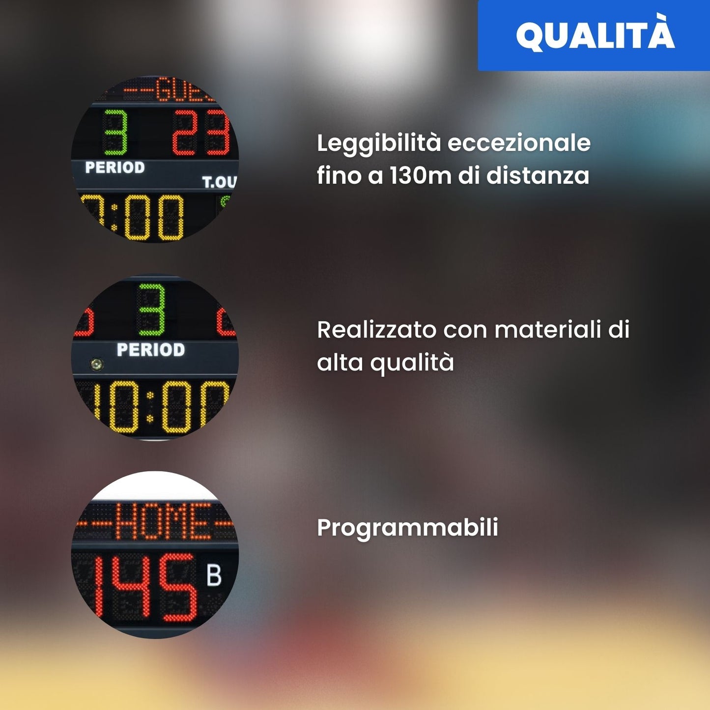 Tabellone Elettronico FIBA con Nomi Squadre Programmabili FS-120N