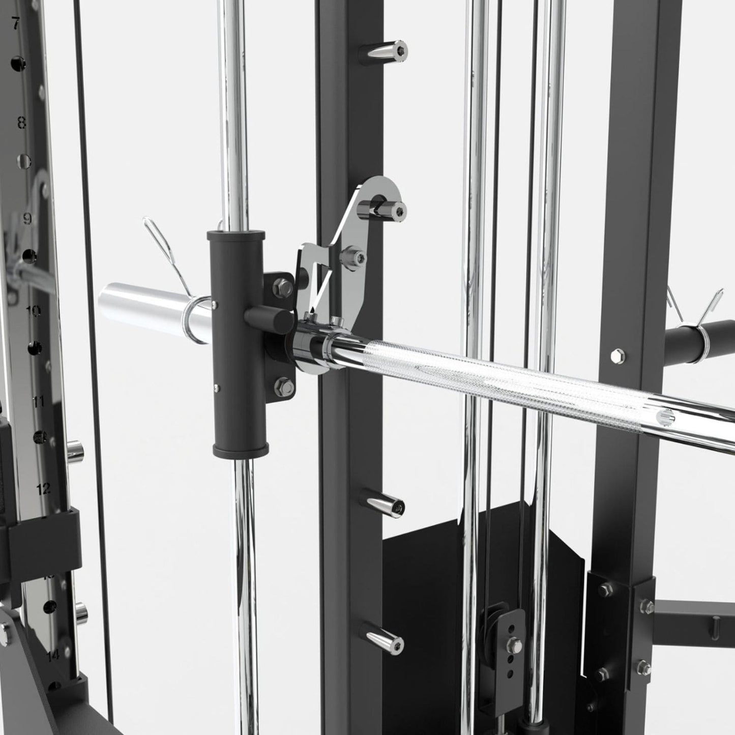 Stazione Multifunzionale All In One con Dual Pulley, Smith Machine, Rack