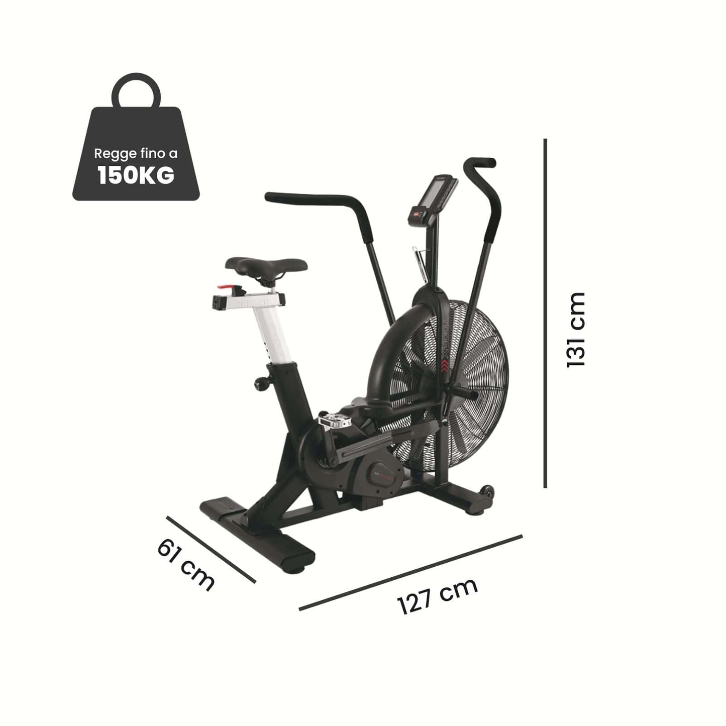 Bike ad aria BRX Toorx con Sistema di Resistenza ad Aria
