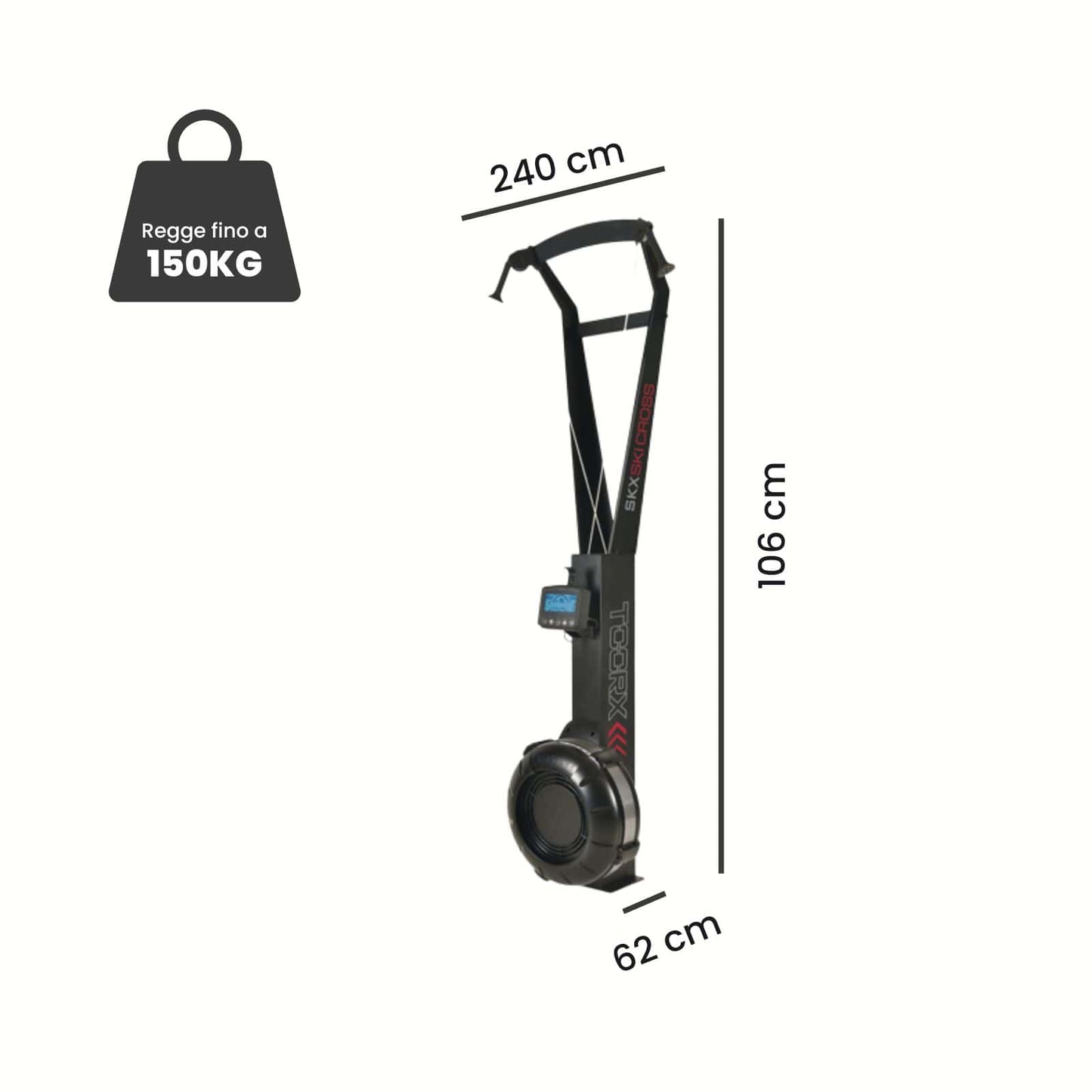 Ski Trainer Professionale con Sistema di Frenaggio ad Aria