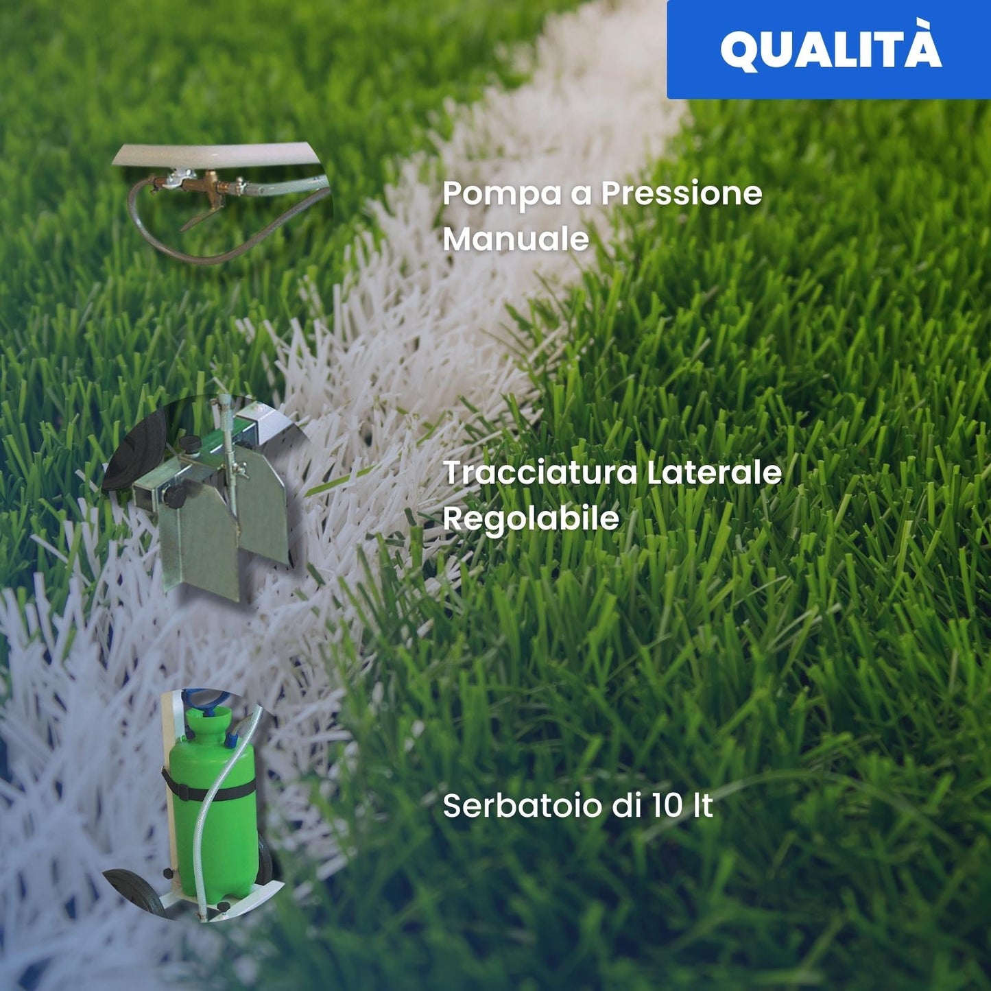 Carrello Segnacampo a Spruzzo Manuale