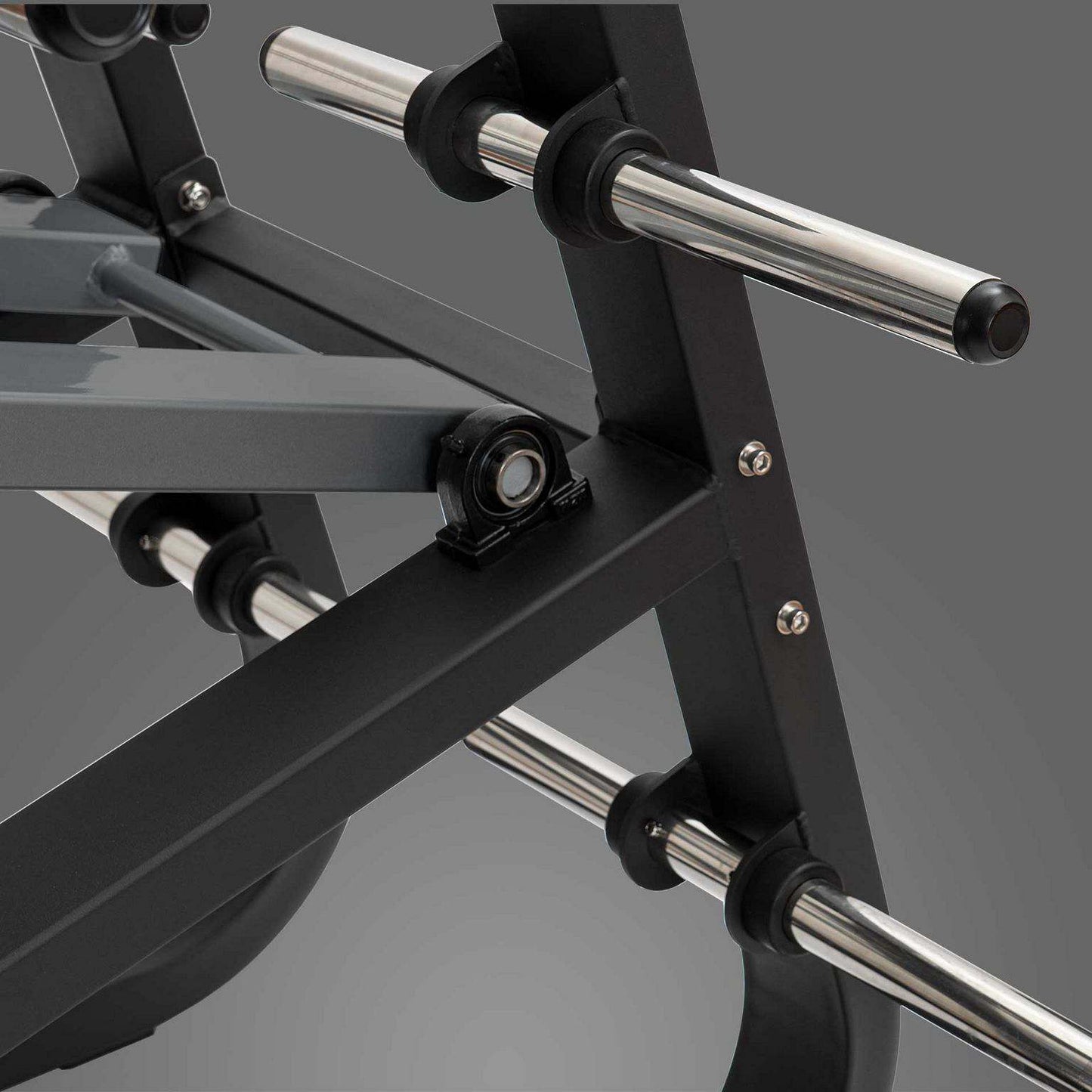 Hack Squat con Sistema di Blocco al Piede - Plate Loaded