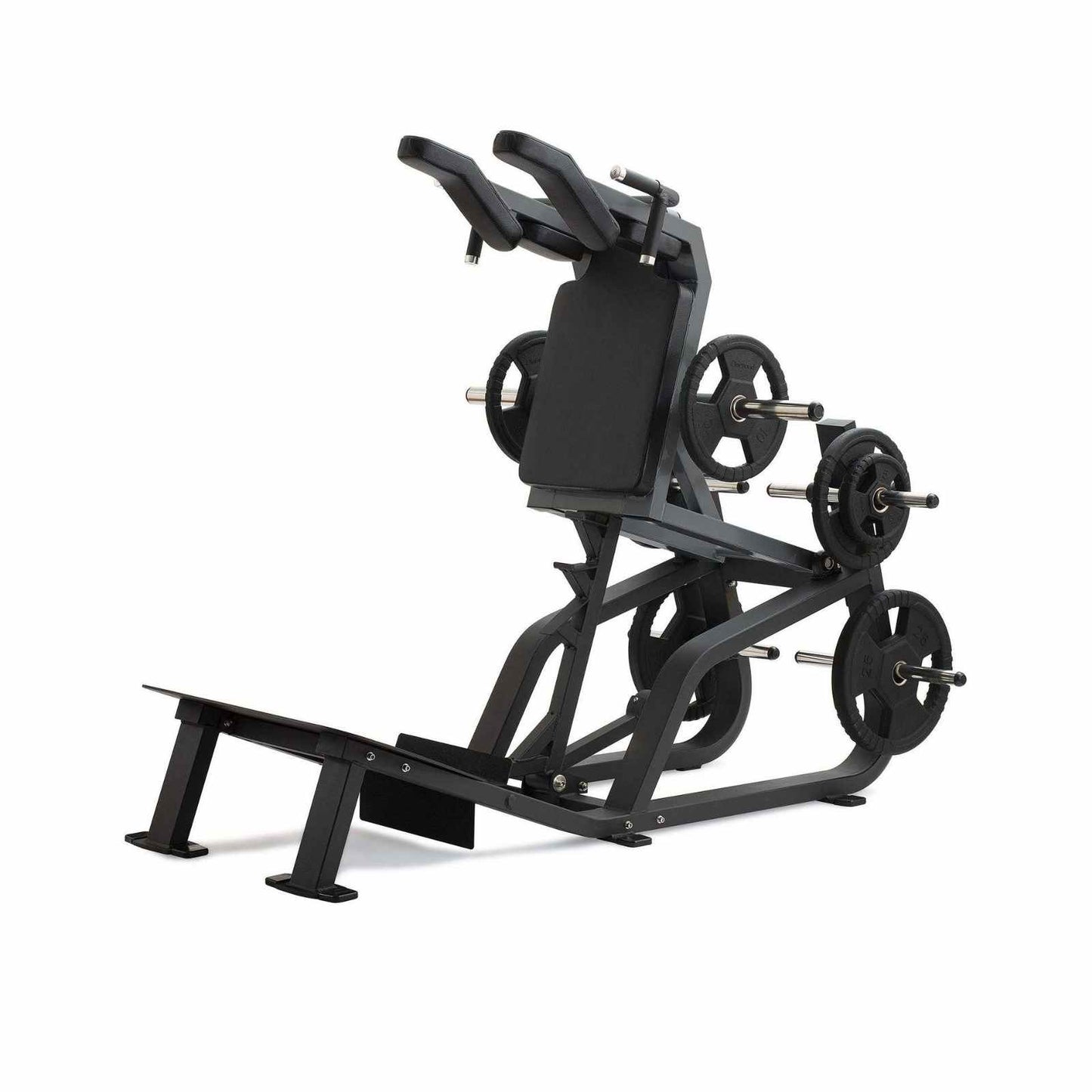 Hack Squat con Sistema di Blocco al Piede - Plate Loaded