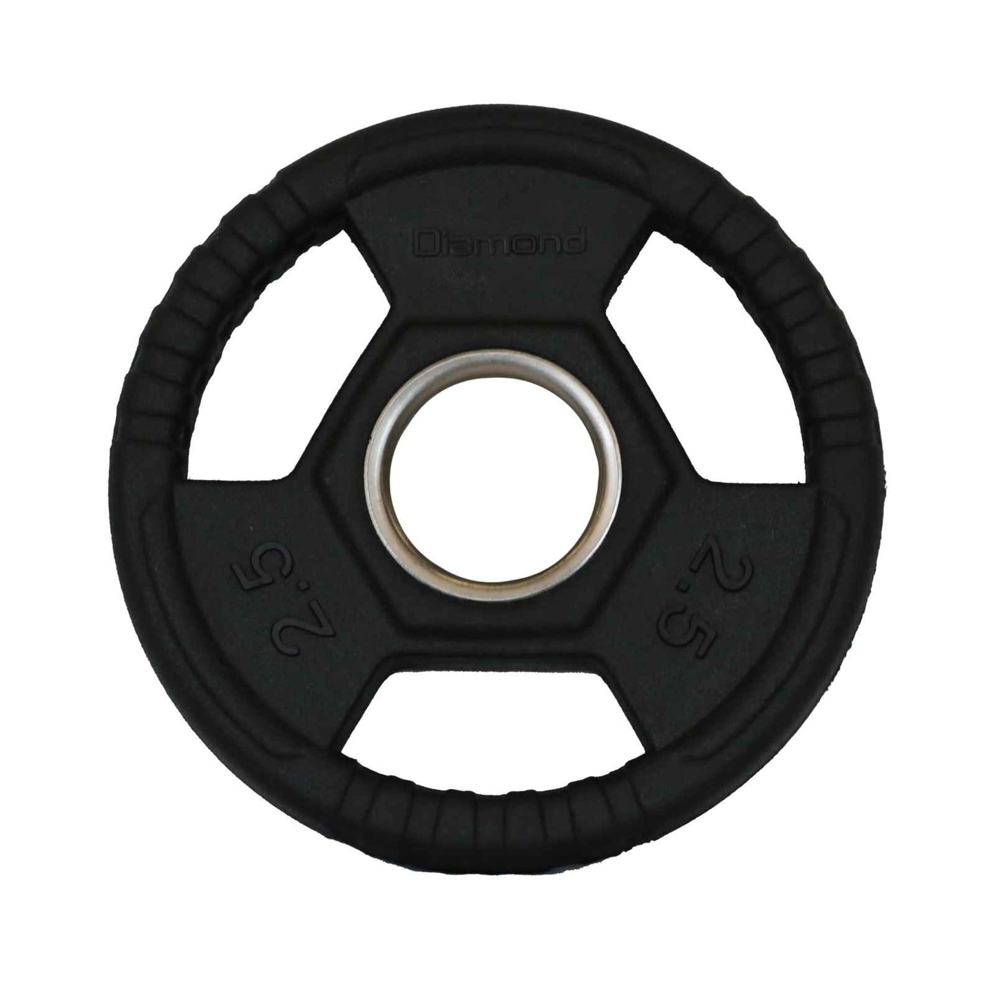 Disco Olimpico Gommato - Tri-Grip Foro Ø 50 mm - 2,5 Kg