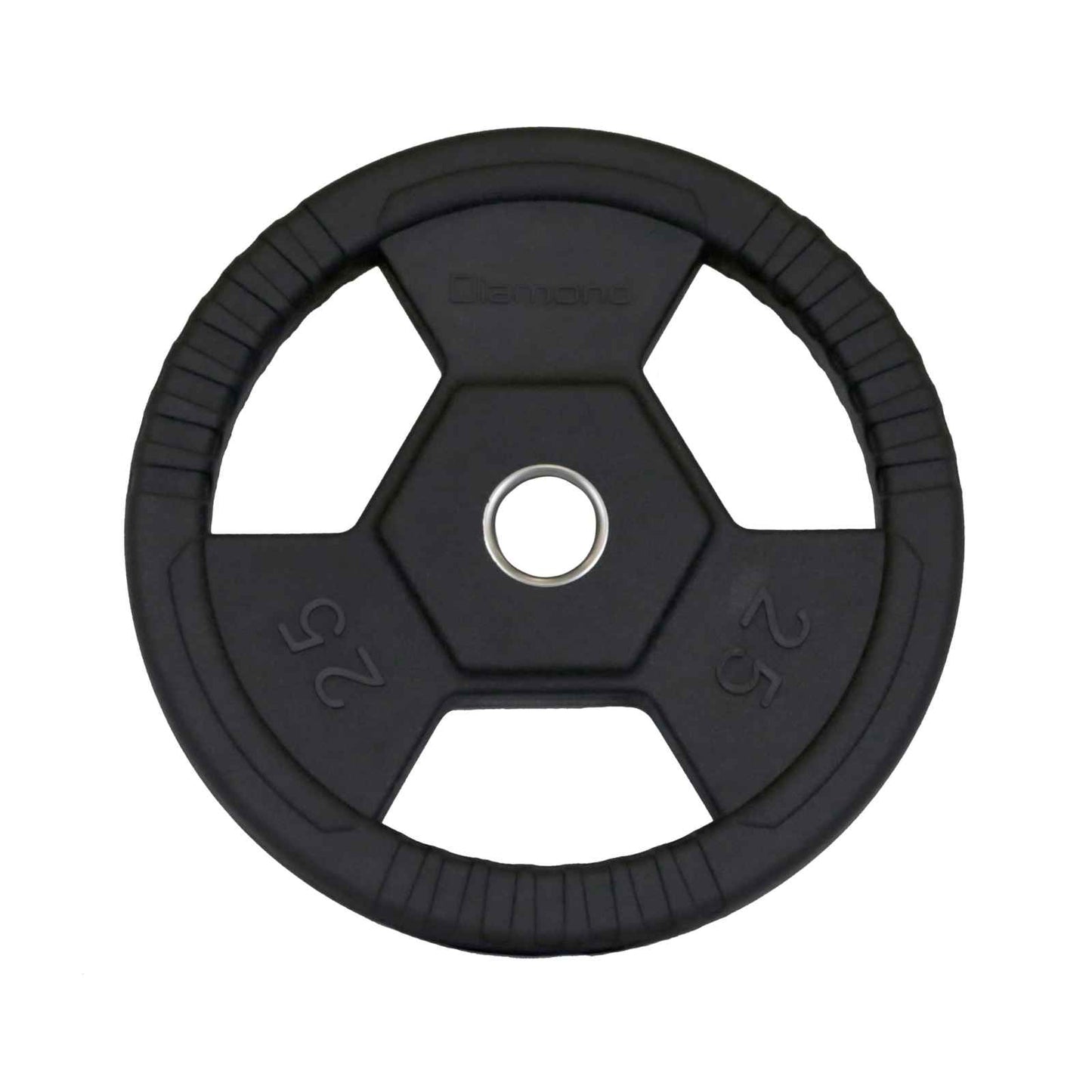 Disco Olimpico Gommato - Tri-Grip Foro Ø 50 mm - 25 Kg