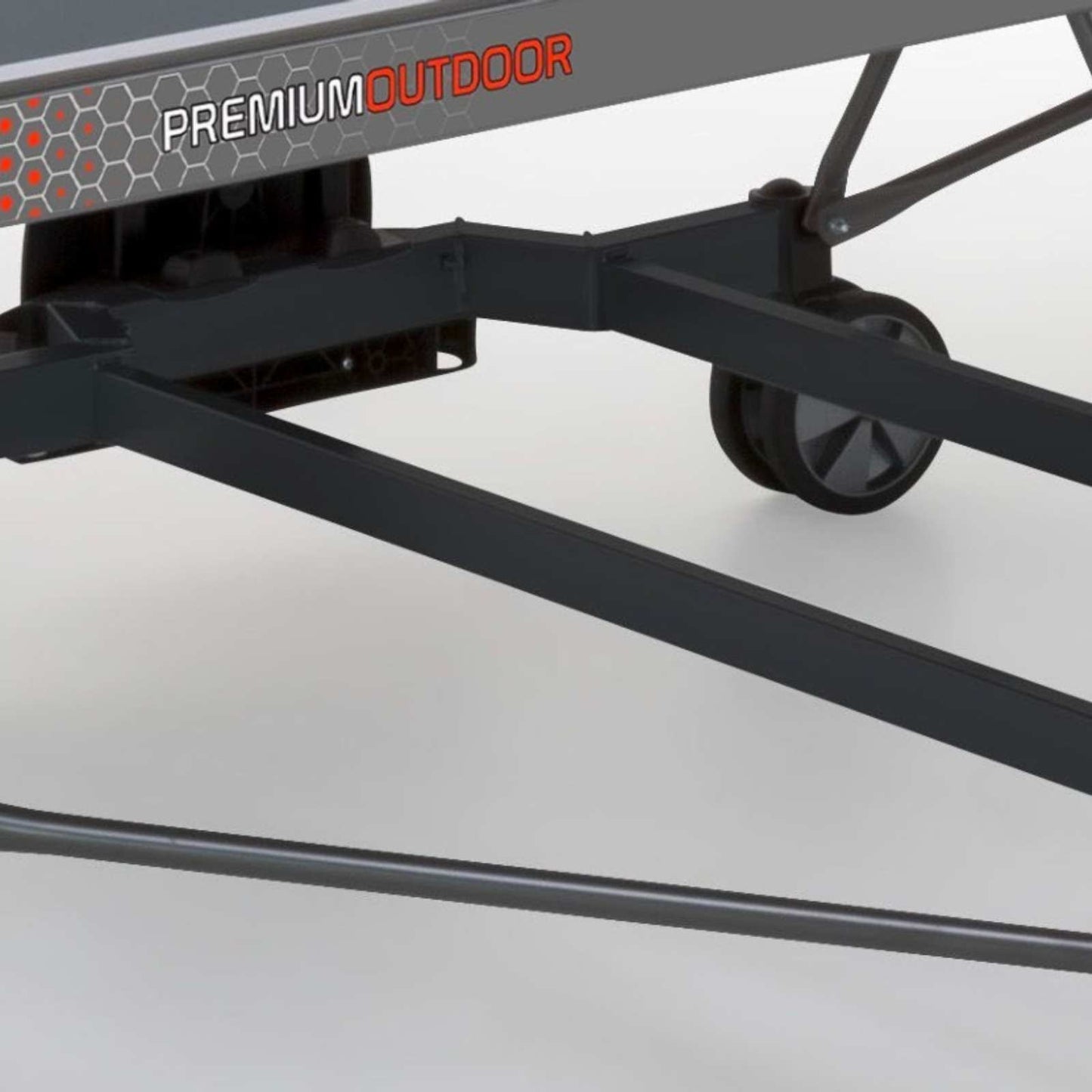 Premium Outdoor - Tavolo Ping Pong Pieghevole con Sistema Ergonomico ECS e sistema Antiriflesso